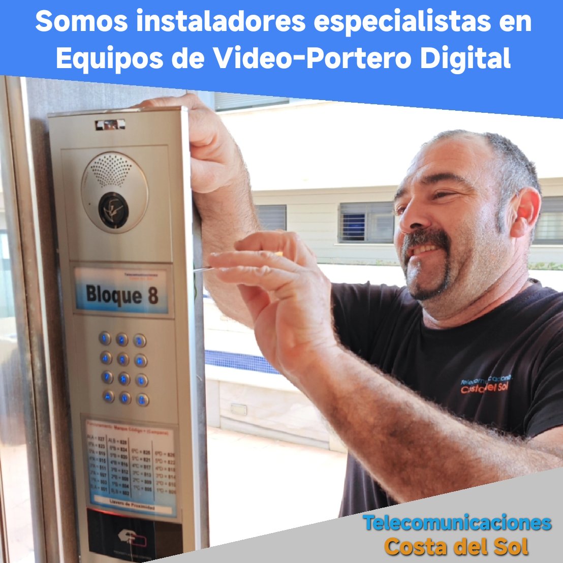 Telcostadelsol1's tweet photo. Somos instaladores especialistas en Equipos de Video Portero Digital de Altas Prestaciones.
Solicite PRESUPUESTO SIN COMPROMISO en el 95 228 57 57.
https://t.co/Jg66TbPhXA https://t.co/kFa7Hdosfr