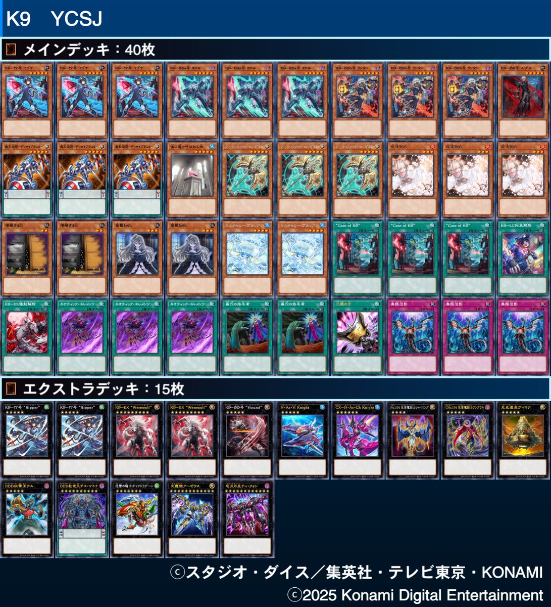 mirisya99's tweet photo. K9使って6-2でした。
トークンもスリーブも取れて嬉しい
#遊戯王ニューロン
https://t.co/4NYEkeGbkR https://t.co/PZV5k8hgZS