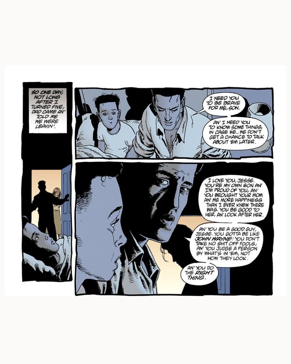 litshelfapp's tweet photo. "You gotta be one of the good guys, son: 'cause there's way too many of the bad. " - #Preacher #9

#quotes #comics https://t.co/AL67ofMrwH