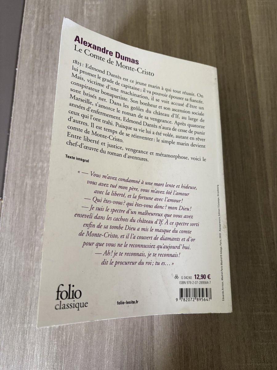 Ce classique indémodable déroule la vie d’Edmond Dantes, de marin à prisonnier puis Comte de Monte Cristo. C’est très fluide à lire et la partie où il place ses pions pour assouvir sa vengeance est tout simplement fabuleuse. Mythique !