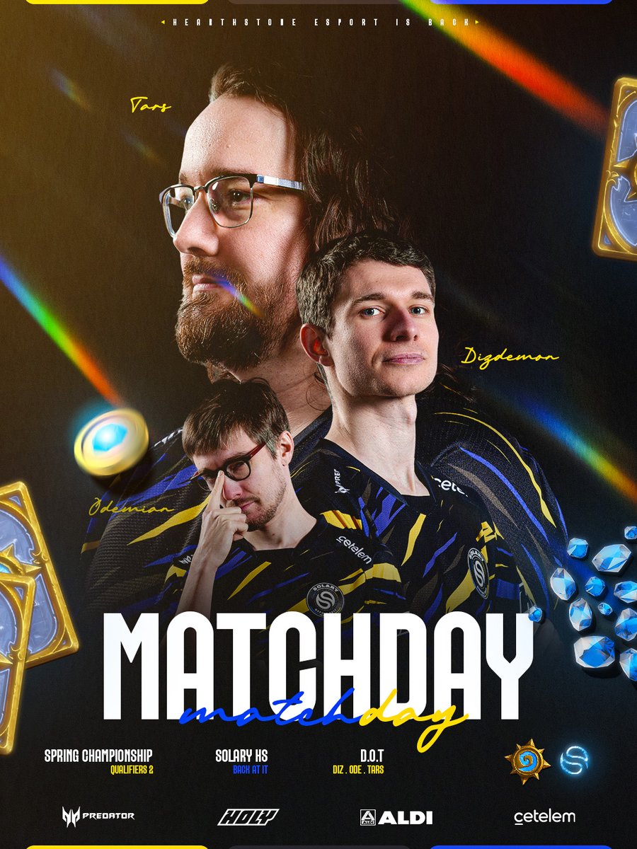 L'esport Hearthstone reprend aujourd'hui avec une nouvelle Open Cup du Master Tour 👋

🟨 twitch.tv/SolaryHS
🟦 14H00 - #SLYWIN