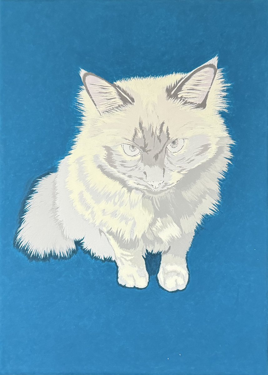 antonio_anton_a's tweet photo. こんな感じで描いてます🐱Part2.見つめる猫.ｷｬﾝﾊﾞｽF4.333x242 #オリジナル #drawing #art #illustration #イラスト #アナログ #手描き #ドローイング #猫 https://t.co/o8qRUDwFDy