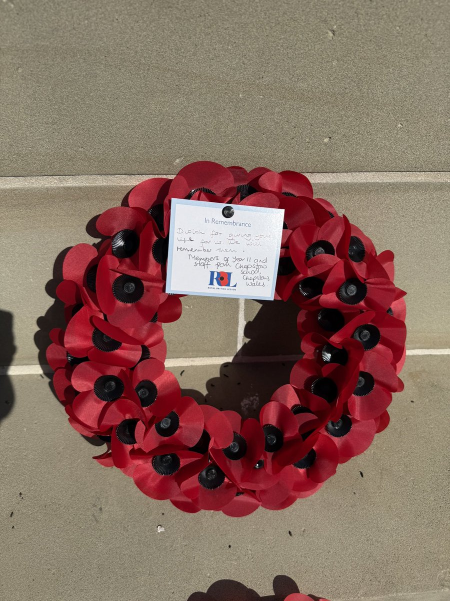 chephumanities's tweet photo. Mametz Woods. We held a poignant service and laid a wreath on behalf of the school @chepstowschool https://t.co/5jz3y20HHL