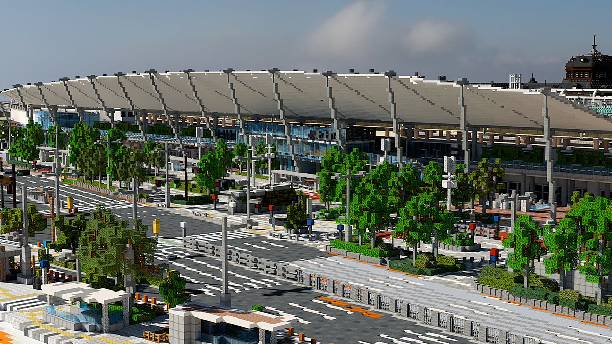 マイクラ 東京駅  -八重洲口 
#minecraft #minecraft建築コミュ  blender rendering