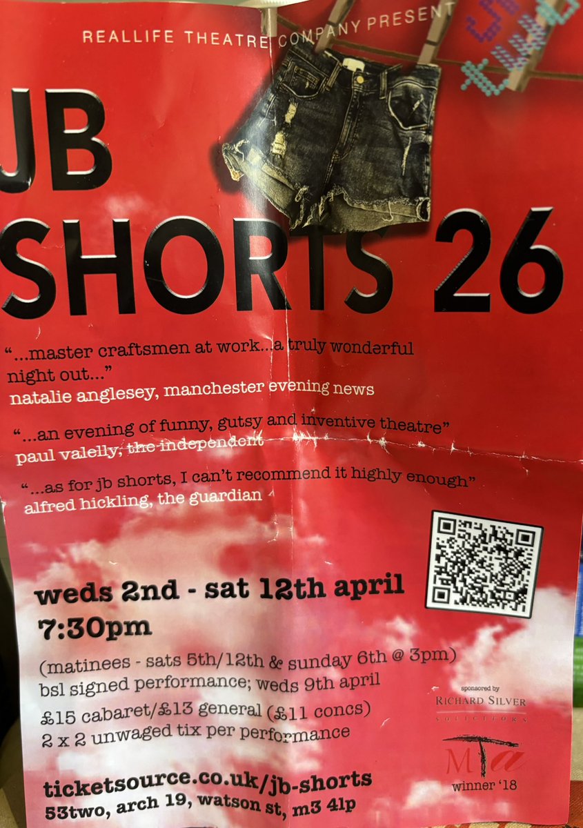 Just gotta say me and <a href="/jenbanks_/">Jennifer Banks</a> had a great night <a href="/53two/">53two</a> watching this lot in the latest <a href="/Jbshortsplays/">JB Shorts</a> some great stories and people