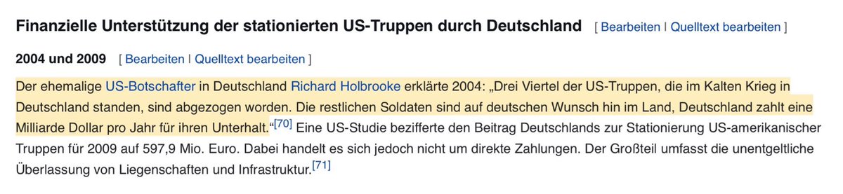 NicoFvL2's tweet photo. 💢 Deutschland ist besetzt und befindet sich bis heute im Kriegszustand. Es existiert kein Friedensvertrag oder Antebellum. Demnach kann Deutschland nicht souverän sein.

Beweise: 

▪️ Bundesregierung antwortet (20/7303) auf eine Kleine Anfrage von #DieLinke: „38.000 amerikanische Soldaten waren 2022 in Deutschland stationiert (S 20/7014).“
Was das anhaltende „Besatungskonstrukt der BRiD“ und die Kostenübernahme für die Besatzung belegt. Quelle: 
👉🏻 https://t.co/UpPjGjmhO9
Hier als Besatzungskonstrukt durch den Bundestag bestätigt: 
👉🏻 https://t.co/pvvndq5P2Z

▪️ Artikel 120 Grundgesetz lautet: „Der Bund trägt die (alliierten) Besatzungskosten…” 
US-Botschafter in Deutschland Richard Holbrooke erklärt 2004: „Die Soldaten sind auf deutschen Wunsch hin im Land. Deutschland zahlt eine Milliarde Dollar pro Jahr für ihren Unterhalt." Quelle: Wikipedia 👇🏻

▪️ Während die vier Genfer Konventionen den Schutz von Verwundeten, Kranken, Kriegsgefangenen und Zivilpersonen regeln, bestimmt die Haager Landkriegsordnung von 1907 #HLO das Kriegsrecht. Beides kommt zur Anwendung in besetzten Gebieten, die sich im Kriegszustand befinden. Bundespräsident Gauck bestätigt hier implizit, dass sich Deutschland 2015 im Kriegszustand befindet: „Insoweit gelten die Bestimmungen der HLO auch für die Bundesrepublik (in) Deutschland.“ Quelle: Originalschreiben 👇🏻