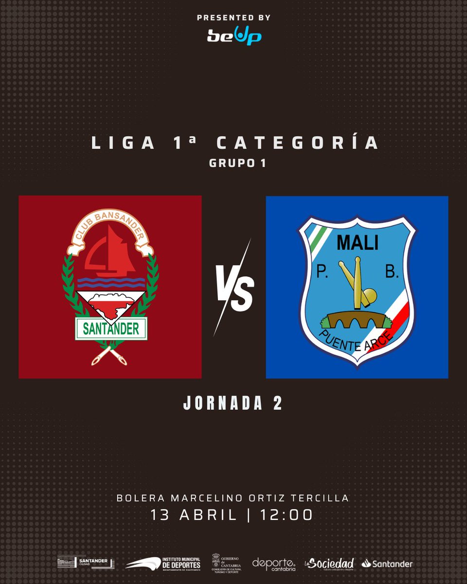 ¡Nuevo partido de Liga en Cueto!

🎳 Club Bansander 🆚 Mali Jardinería La Encina
📅 Domingo, 13 de abril - 12:00h
📍 Bolera Marcelino Ortiz Tercilla [Santander]
📹 <a href="/sportpublictv/">@sportpublictv</a>: youtube.com/live/uri2Bbbhz…
