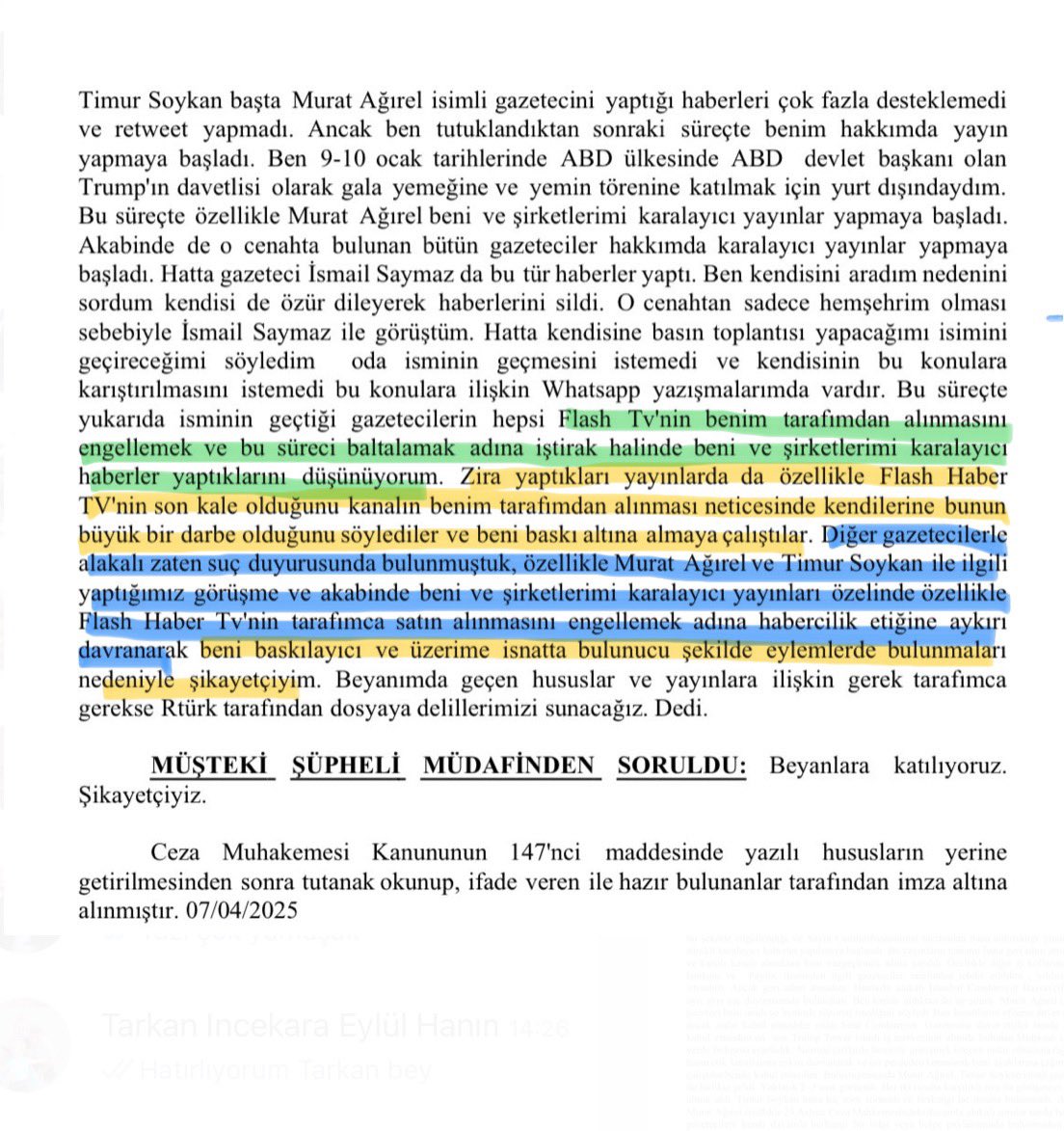 Adalet Bakanı’na sesleniyorum:

İşte bu dilekçe ile sabah 6’da evimiz basıldı. Gözaltı, arama, el koyma, tutuklama talebi…

Hepsi bir yasa dışı bahisçinin iftirasına dayanıyor.

Dilekçede ne “şantaj” var, ne “tehdit”. Ama savcı, olmayan suçları uydurdu ve bizi “kuvvetli suç