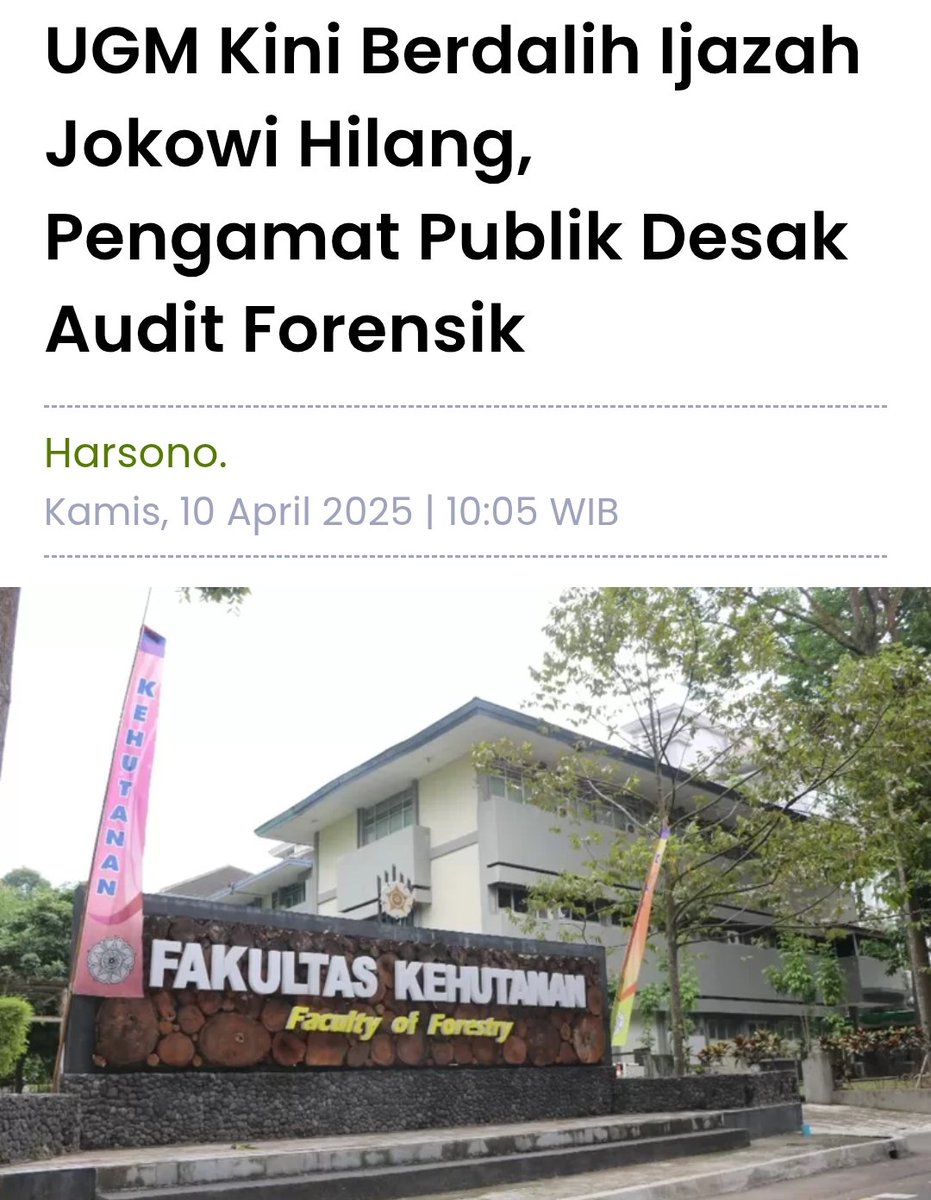 bamsoetomo's tweet photo. @H4T14K4LN4L42 @UGMYogyakarta @DPR_RI Lah UGM koq gini https://t.co/sEt1rM8TDw
