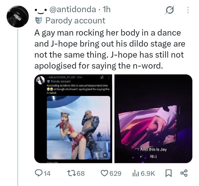 pearlytrivia's tweet photo. blinks calling hobi’s toy keychain “diIdo” to defend their favs terrible coachella performance is crazy 😭 https://t.co/fOES7ZXUtQ