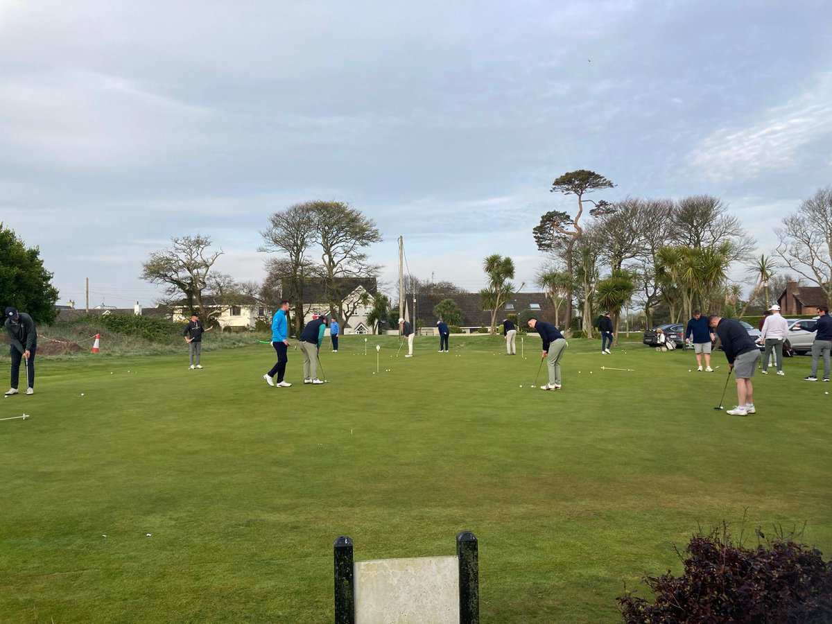 An early start in beautiful Rosslare with a shotgun start at 830am for the morning session. 

#rosslaregolflinks
