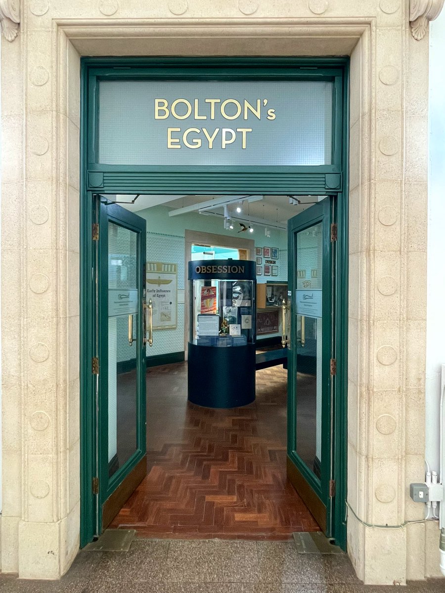 EgyptomaniaMuse's tweet image. We are honoured to have a second #Egyptomania Museum display this year, this time at Bolton Museum, thanks to our consultant Egyptologist Prof Joann Fletcher and Bolton’s curator Ian Trumble.
Our objects are shown alongside some wonderful pieces from Bolton’s own collection.