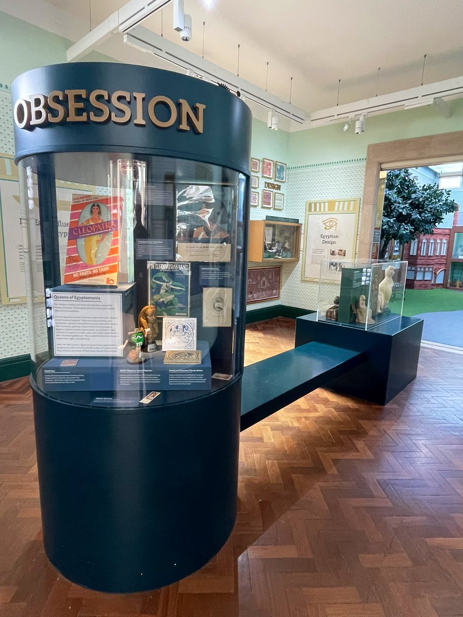 EgyptomaniaMuse's tweet image. We are honoured to have a second #Egyptomania Museum display this year, this time at Bolton Museum, thanks to our consultant Egyptologist Prof Joann Fletcher and Bolton’s curator Ian Trumble.
Our objects are shown alongside some wonderful pieces from Bolton’s own collection.