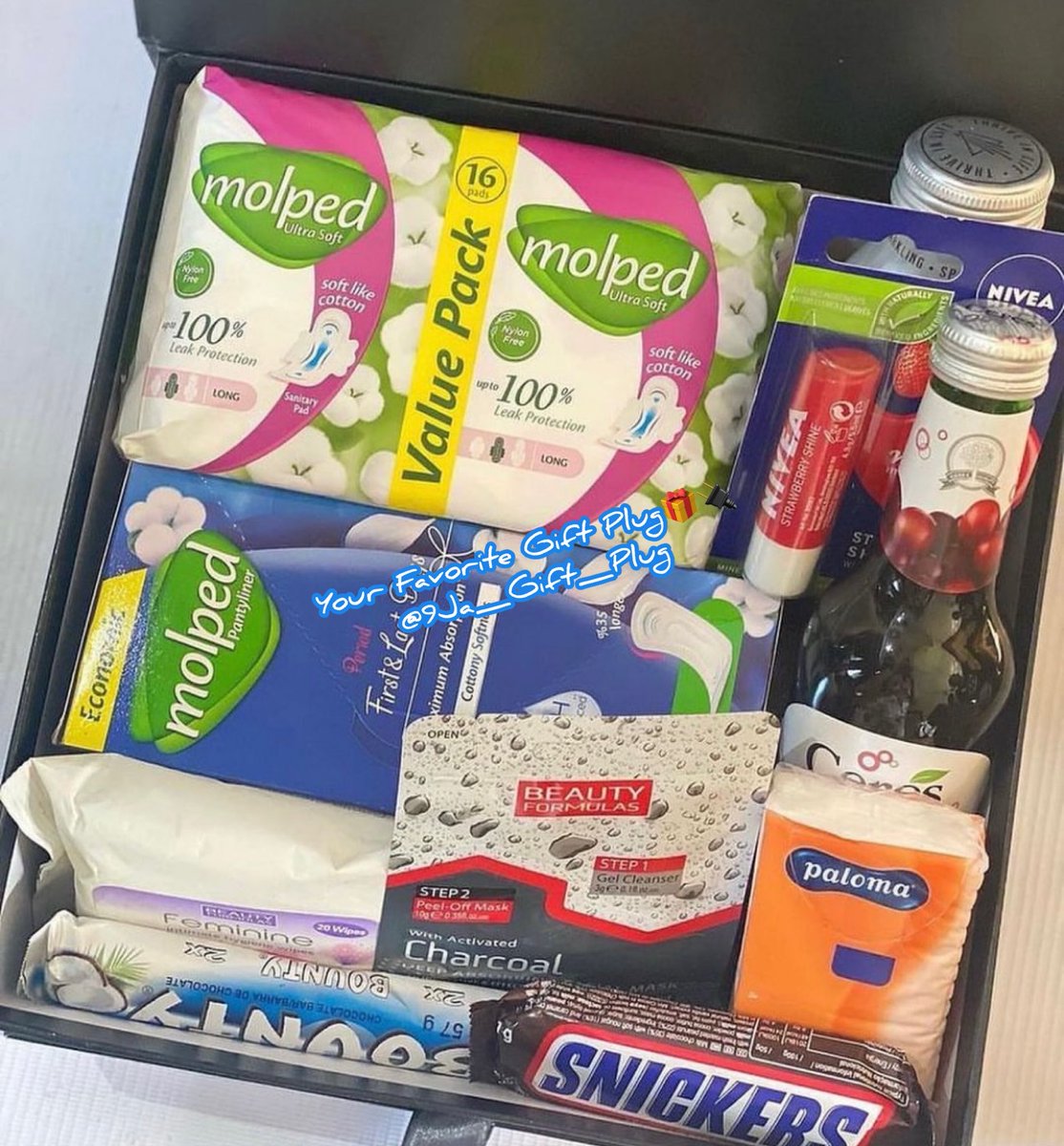 ed_prints_ng's tweet photo. "Period essentials, delivered!  This package is designed to make your period as comfortable and stress-free as possible. 

Price budget:- 5k Upward 😃 

Pls retweet 🙏 https://t.co/Ziuk8dAnP0