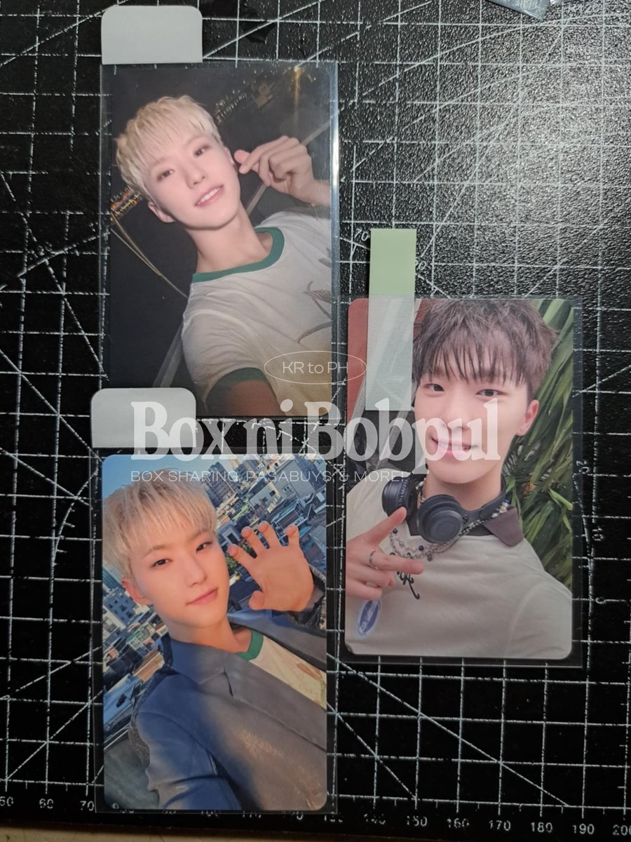 #bobpulscart ✶ wts lfb ph

hoshi &amp; dino set
shohikigen / expiry date dome pcs
₱1400 + pf, lsf 

DOP: PAYO.

on hand, ready to ship.
mint condition but x sensi.
can look for kahati!

dm/reply to claim 🪽

t. seventeen svt pob pc poca 호시 디노 세븐틴 양도 포카 특전