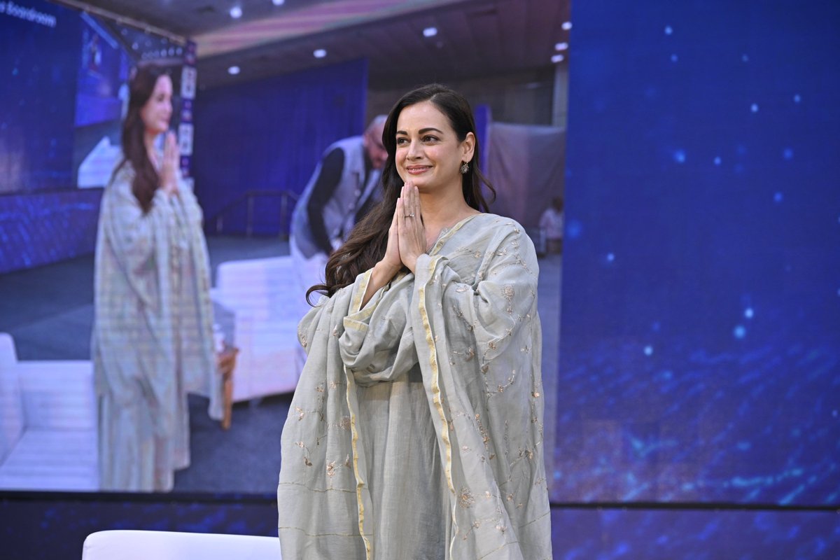 gccigate's tweet image. At GATE 2025, Dia Mirza (Actor, Producer, Eco Investor, UN SDG Advocate & UNEP Goodwill Ambassador) joined Vinod Malaviya (Chairman, GUJC Taskforce, GCCI) for a compelling talk on why climate leadership must begin in the boardroom.
#Sustainability #PlanetOverProfit @deespeak
