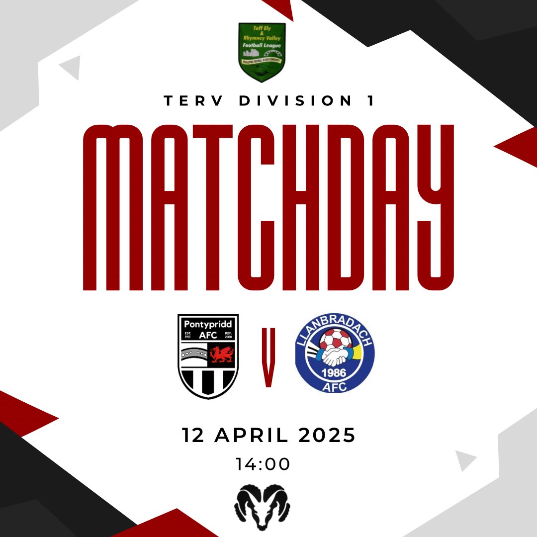 Match Day⚽️ 

The first team are back in action today looking to increase thier promotion chances against Llanbradach AFC. 

Its the last home game of the season for the lads so come along and show your support!⚫️⚪️

🏟️Maritime Recreational Ground 
⏰ 2PM KO