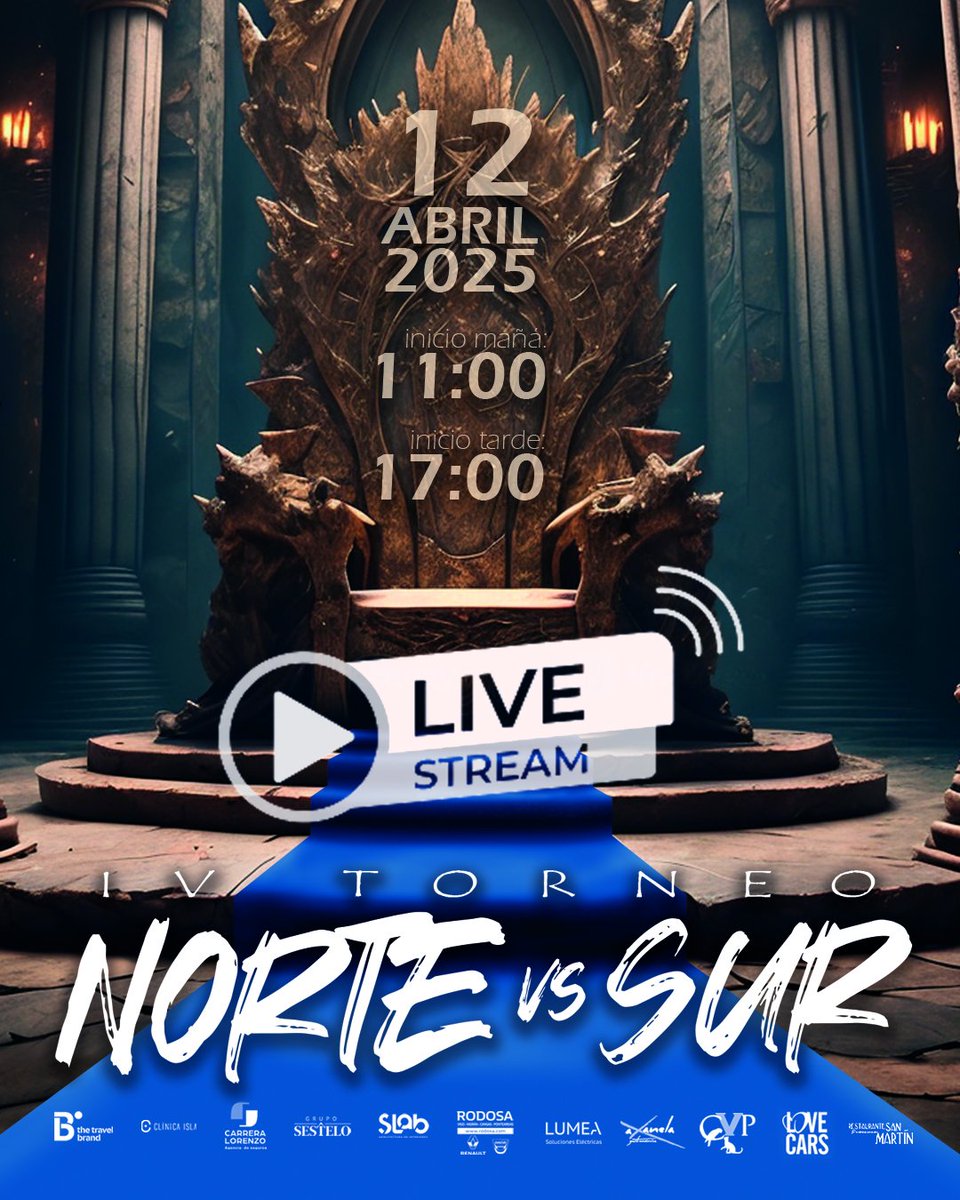 Vive en directo en IV Torneo NORTE vs SUR desde el CD Álvaro Pino en Ponteareas

Enlace:
youtube.com/watch?v=O1KAWh…