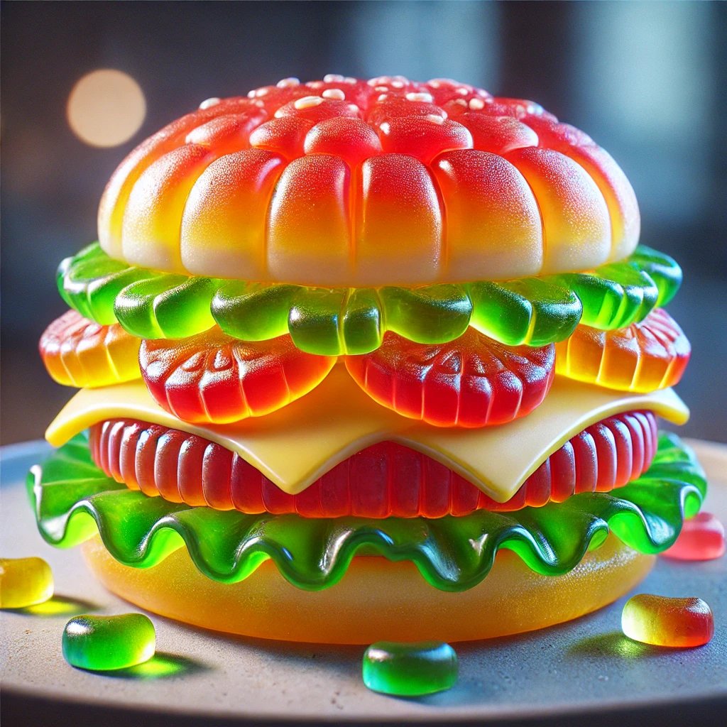 Yummy Gummy Hamburger!

#Ai #hamburger #gummy