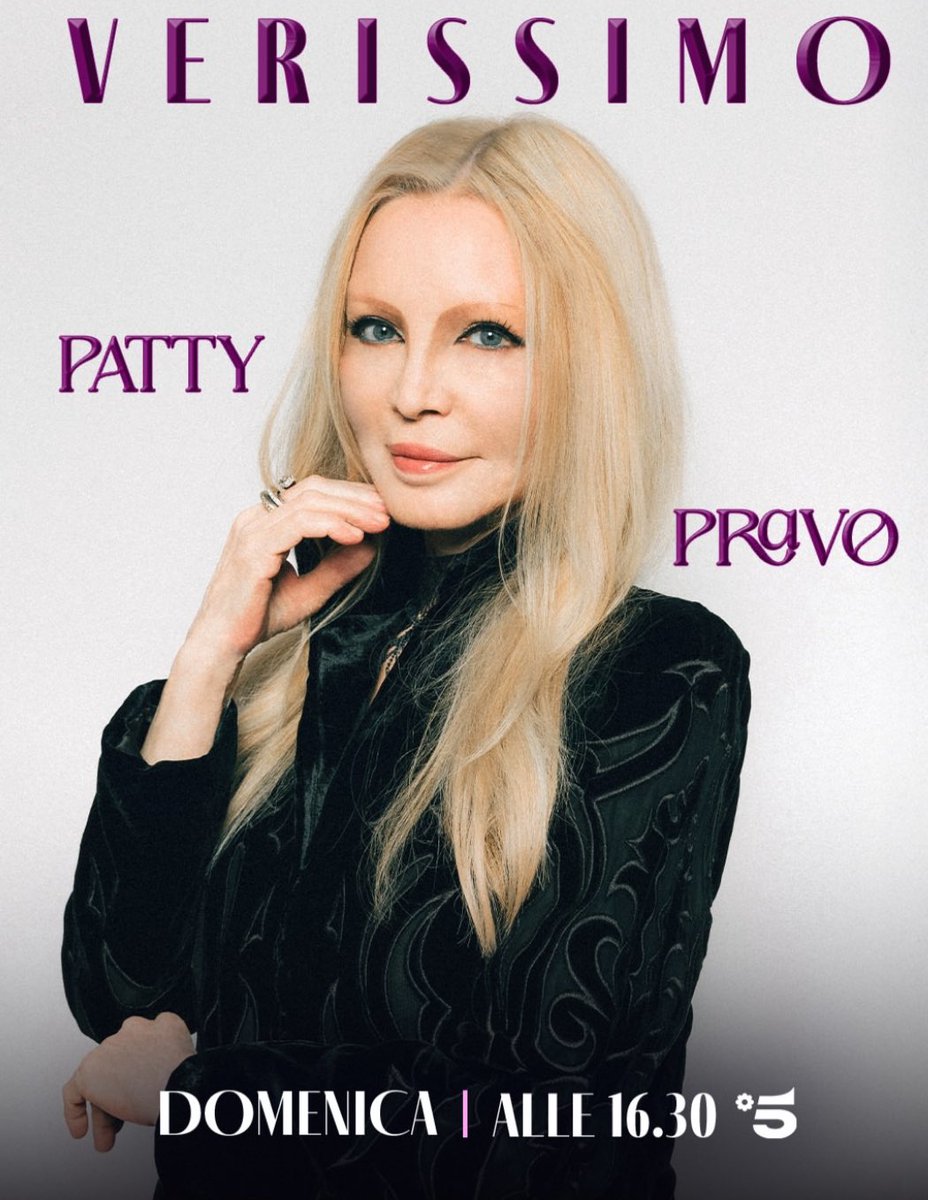 Vi aspetto domani a <a href="/verissimotv/">Verissimo</a> dalle 16.30 su #canale5 ! Non mancate ❤️ #pattypravo