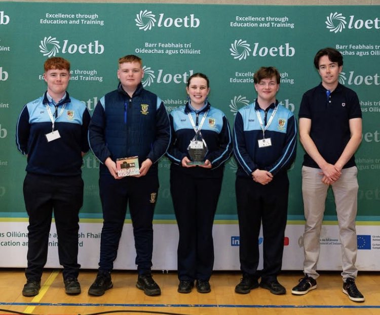 Congratulations to our TY digital leader team who won the STEAM video competition, creating a video showcasing STEAM in our school at the LOETB STEAM showcase in Banagher College yesterday. #STEAM