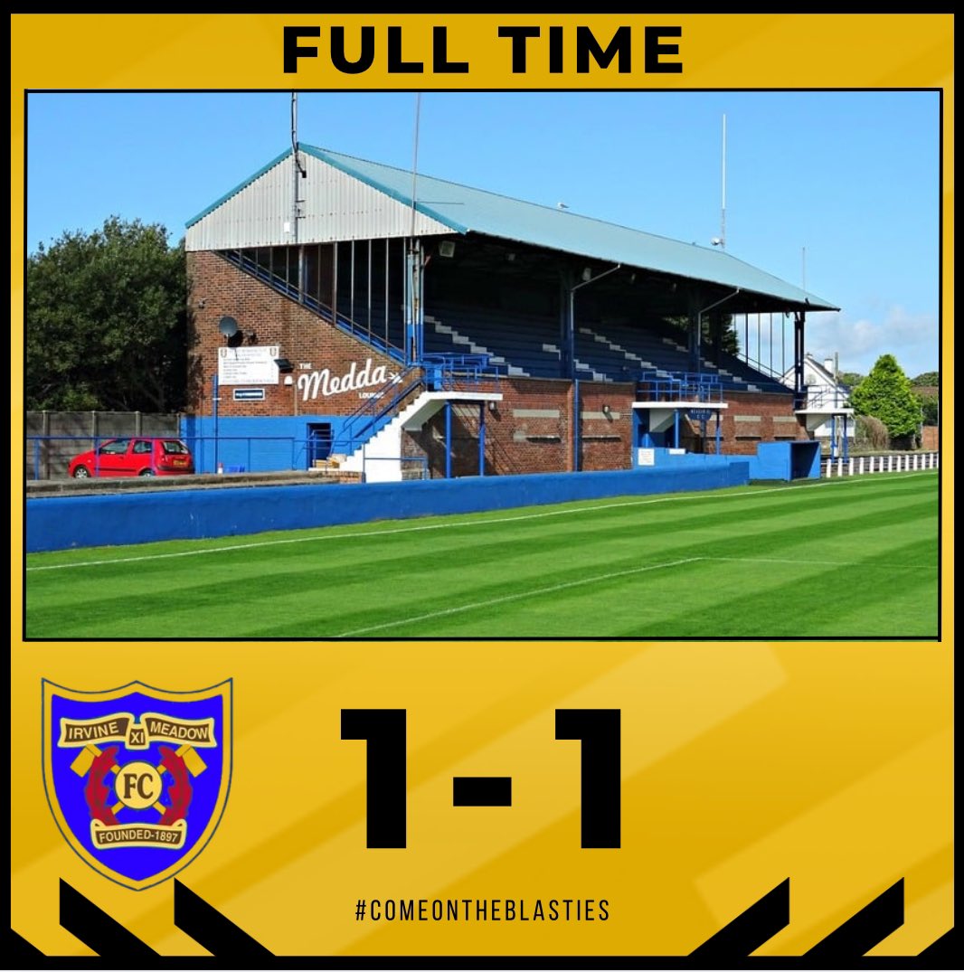 Kilbirnie Ladeside FC (@klfc_official) on Twitter photo 📢 Full-Time 📢
Hard fought point but unfortunately couldn’t find the winner. Thanks to Irvine Meadow for their hospitality all the best for the season!!🤝🏻🐝
<a href="/Medda1897/">Irvine Meadow XI FC 🏴</a> 🔵⚪️ 1 - 1 🐝 <a href="/LADESIDE1901/">KILBIRNIE LADESIDE SUPPORTERS CLUB</a>
Goals from⚽️
Sam McLoy⚽️
#ComeOnTheBlasties 📢 Full-Time 📢
Hard fought point but unfortunately couldn’t find the winner. Thanks to Irvine Meadow for their hospitality all the best for the season!!🤝🏻🐝
<a href="/Medda1897/">Irvine Meadow XI FC 🏴</a> 🔵⚪️ 1 - 1 🐝 <a href="/LADESIDE1901/">KILBIRNIE LADESIDE SUPPORTERS CLUB</a>
Goals from⚽️
Sam McLoy⚽️
#ComeOnTheBlasties