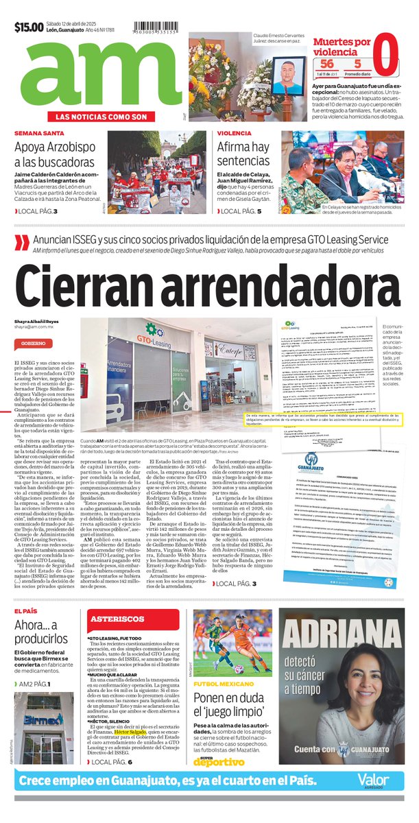 periodicoam's tweet photo. 📰 Comienza tu día con Las 8AM. Suscríbete a nuestro newsletter https://t.co/p7IPptmdgF

1️⃣ Blindan carretera León-Lagos: Buscan prevenir robo de autos y asaltos en tramo de alto riesgo https://t.co/T4UyXJCN9v https://t.co/OQsphNOVJT