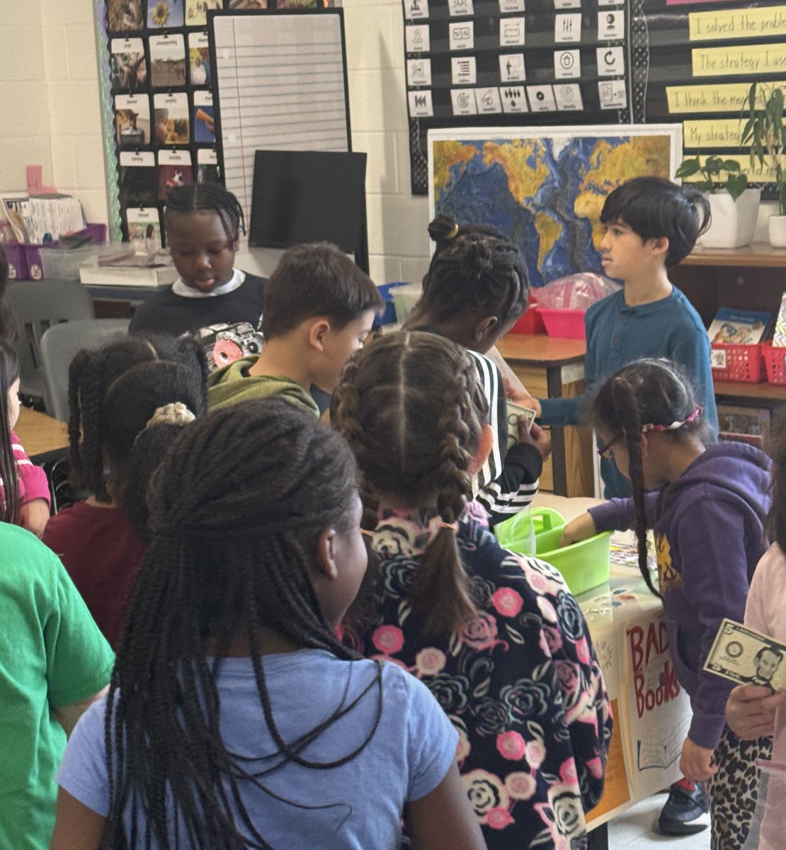 TC_Greene's tweet photo. Scholars practiced counting money and making change in our annual Money Market! 💵 @CardinalRidgeES @Dr_M_Adejumo https://t.co/v237fdYKDg