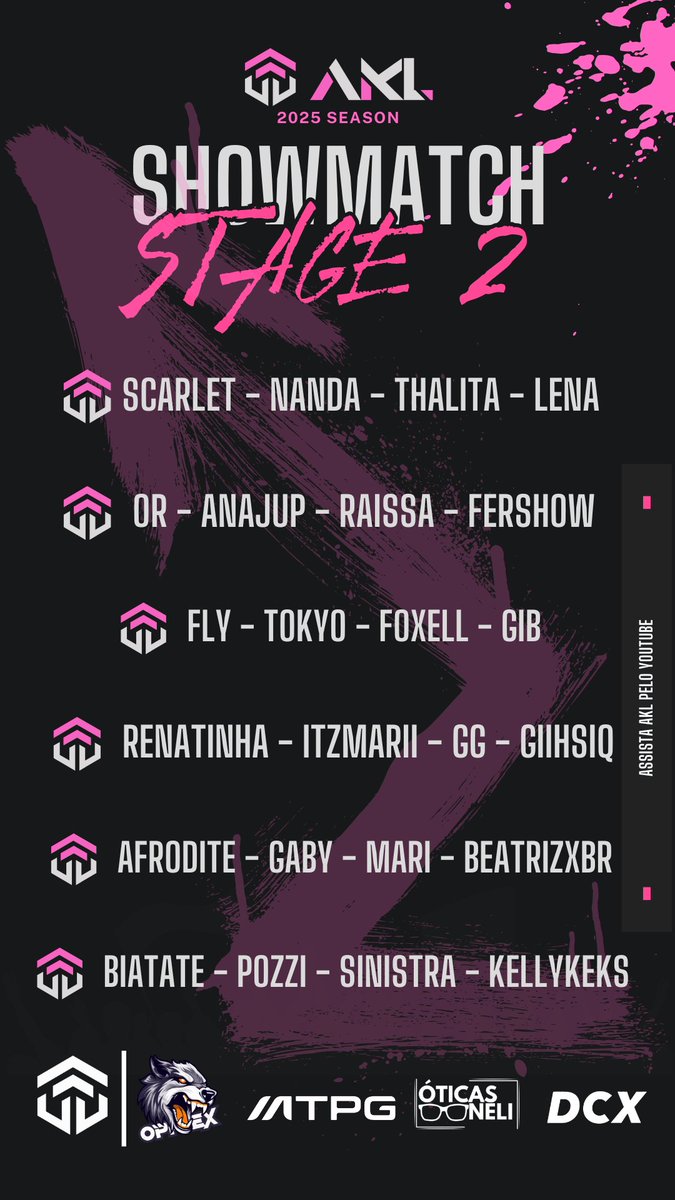 🔥 É HOJE!
A partir das 19h, o palco é delas no nosso showmatch feminino de Call of Duty Black Ops 6!
Transmissão AO VIVO no canal do <a href="/oppLex_oficial/">Rafael Bilancheri</a> 
(yt.com.br/@oppLex)

Não perde! Vai ser bala, emoção e muito skill em destaque 💥🎮

Apoio: MTPGirls