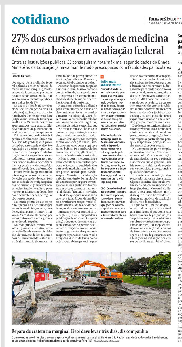 jurandifrutuoso's tweet photo. A matéria expõe com precisão a origem de nossas constantes preocupações aqui já tantas vezes apontadas: a proliferação de cursos de Medicina, em número excessivo e com qualidade questionável, tende a transformar o país em um triste exemplo de má formação médica.

#MEC #CNRM #CFM #AMB #MS #CNS