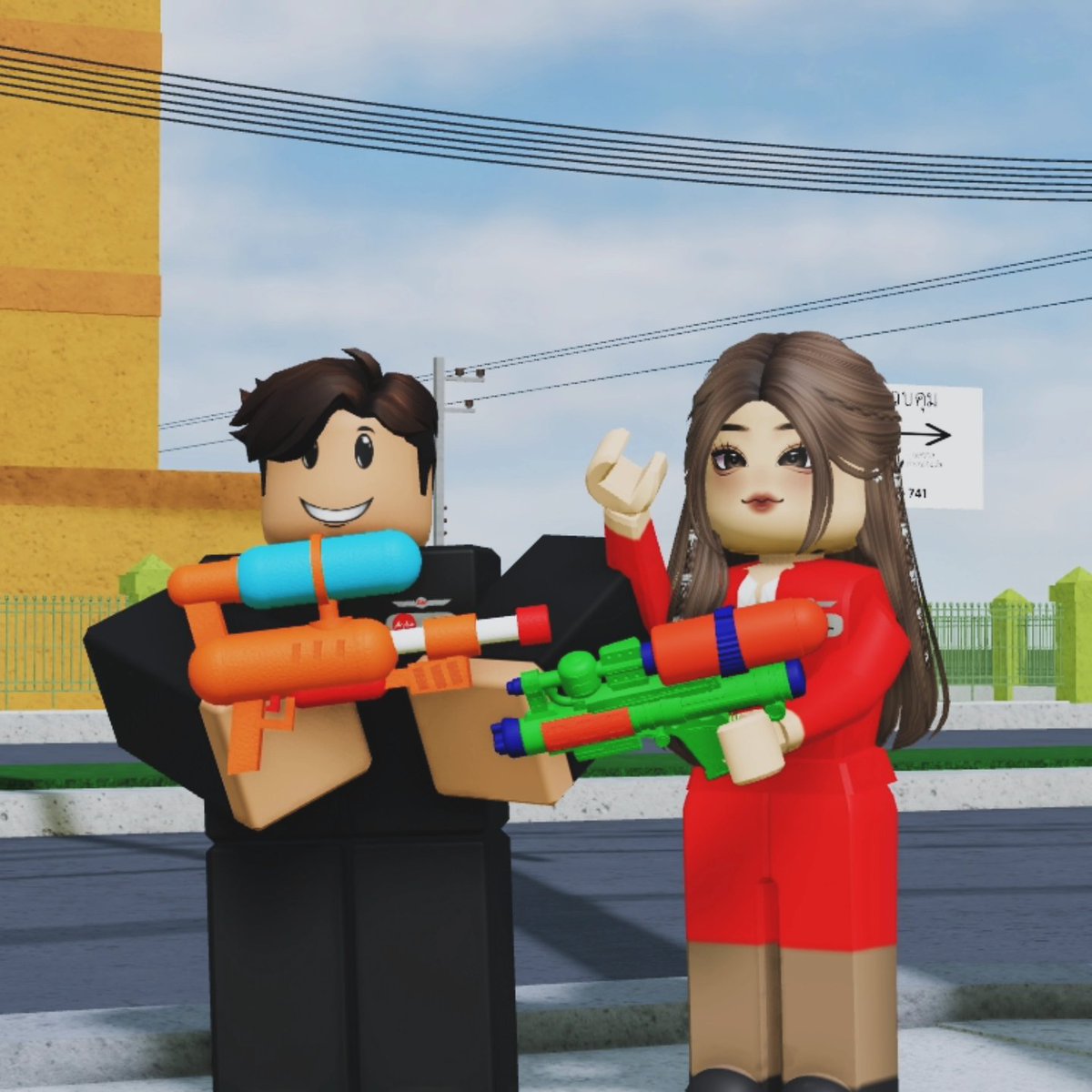 Splashing into the Thai New Year, may this festive occasion bring happiness, prosperity and good luck to all. Suk San Wan Songkran! 🔫💦

#Roblox #roaviation #axmrblx 
#airasiaroblox #flyairasiarblx #songkran #robloxthailand