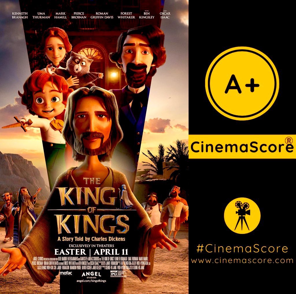 Received with strong WOM, biblical animation #TheKingOfKings poised to crush industry’s projections at US #BoxOffice, after grossing 7M on #AngelStudios’s BIGGEST FRI Opening Day ever, including 2M THU Previews (vs #ThePrinceOfEgypt’s 4.3M)

As I mentioned yesterday,