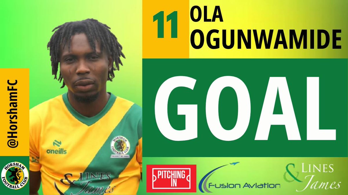 HorshamFC's tweet photo. He doesn't score tap-ins! Sensational finish by Ola after cutting in off the right and blasting a sublime curler into the far corner.
21' CAR-HOR 0-2
#horshamfc |ππ https://t.co/3I1DiuGhjX