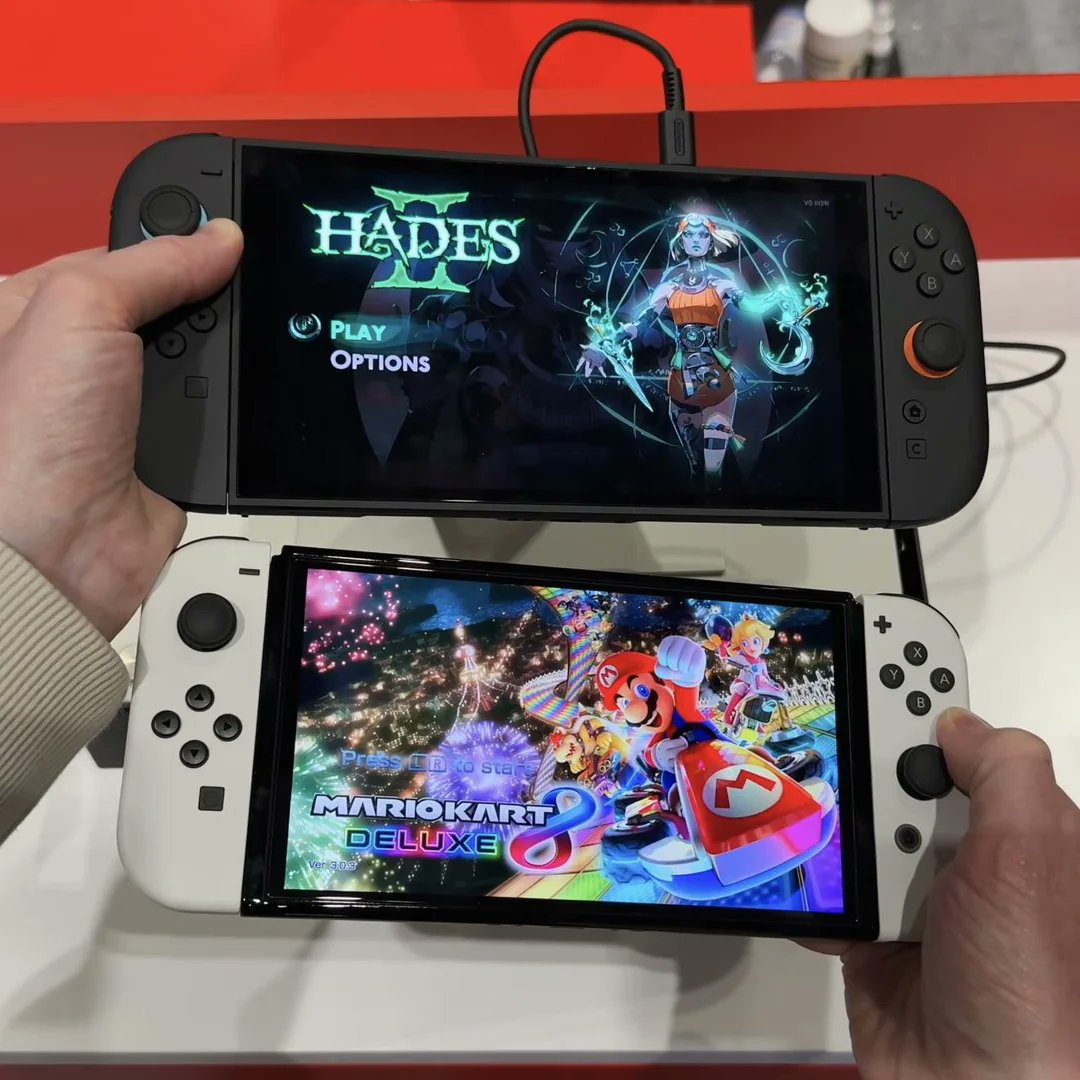 Switch 2 vs. Switch OLED size comparison

youtube.com/watch?v=hwGaDo…