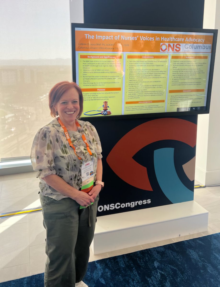 colleen1206's tweet photo. I was happy to represent @CCONS614 at #ONSCongress talking about the first Ohio Oncology Nurses at the Statehouse event. @oncologynursing @OSUCCC_James https://t.co/sLtnQBbGjN
