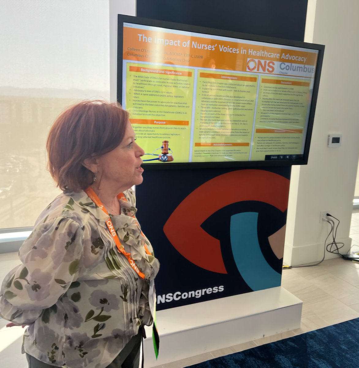 colleen1206's tweet photo. I was happy to represent @CCONS614 at #ONSCongress talking about the first Ohio Oncology Nurses at the Statehouse event. @oncologynursing @OSUCCC_James https://t.co/sLtnQBbGjN