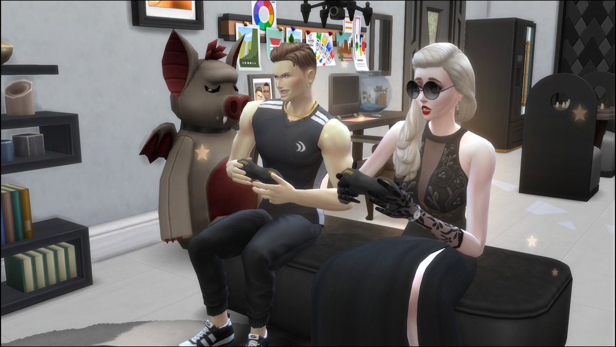 bartley_sims4's tweet photo. 明日からお仕事を頑張る予定のモーリス！
今日は自宅に母親のエレナが来たので、一緒に過ごしました～
すっかりお母さんよりも逞しくなっちゃって^^
#医者 になったはいいけども昇進課題が #赤ちゃんを取り上げる なんですよね…
タイミング良く #妊娠 してるシムが来てくれるかな？
#Sims4 #シムズ4 https://t.co/AD6AqO6jiE