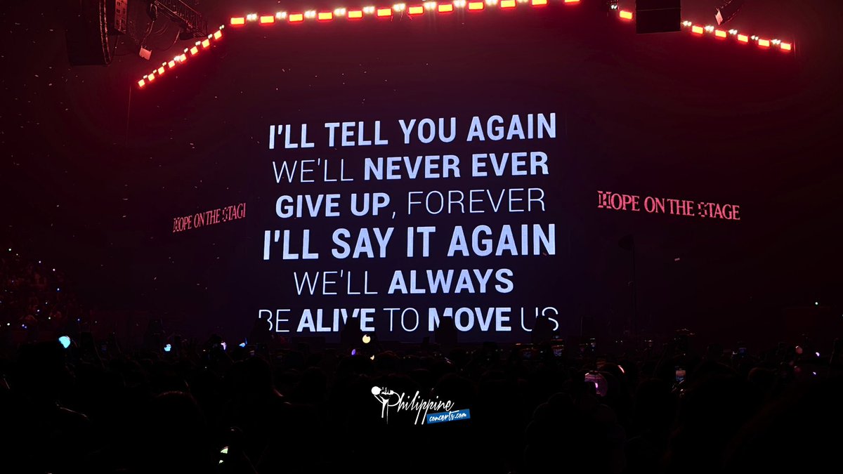 philconcerts's tweet image. WELCOME TO THE HOPE WORLD! BTS’ J-Hope made his way back to the Philippine concert stage to kick off the Asia leg of the j-hope Tour ‘HOPE ON THE STAGE’ in MANILA, at the MOA Arena.

Shoutout to Hobi! J-Hope fired up the concert stage with quality production, jaw-dropping stages,
