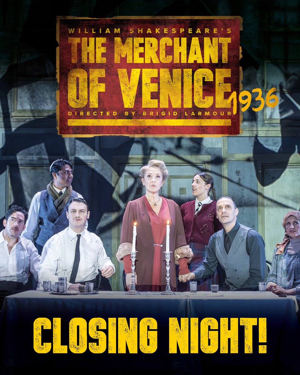 Tonight is our final curtain call! ⚖️ 

It’s been a wonderful run, with a second sell-out West End season, and incredible UK tour. 

Thank you to everyone who joined us! ♥️ #TheMerchantOfVenice1936