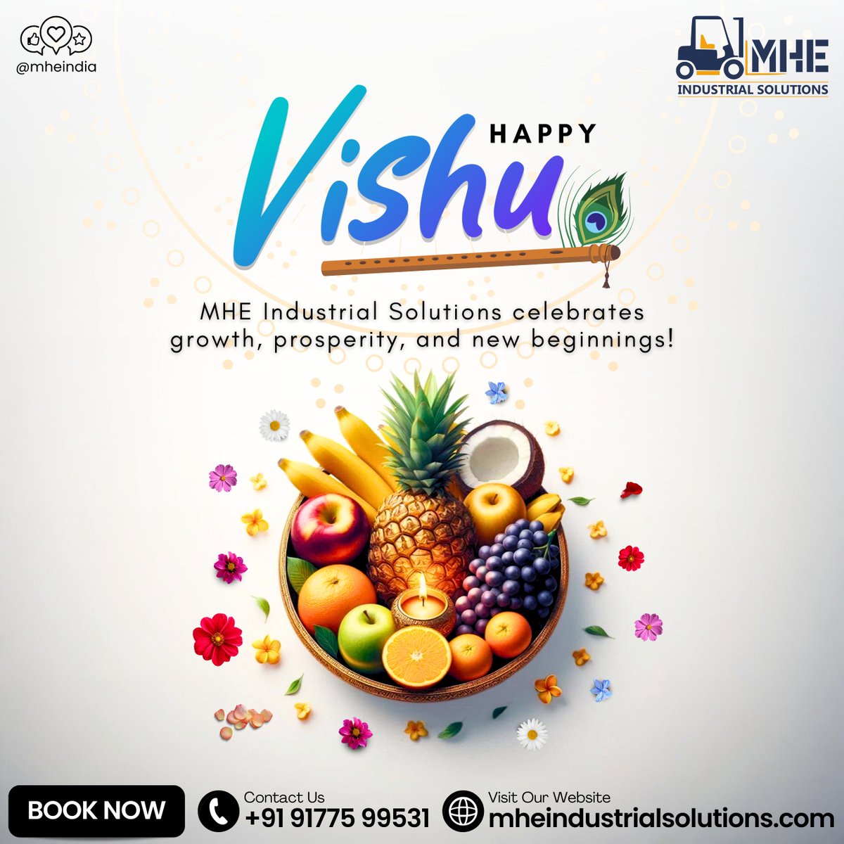 mhe_india's tweet photo. A fresh start for every industry.
MHE wishes you a bright and prosperous Vishu filled with growth and good fortune.
#Vishu2025 #IndustrialStrength #MHEIndia https://t.co/xgfwsf8Kok