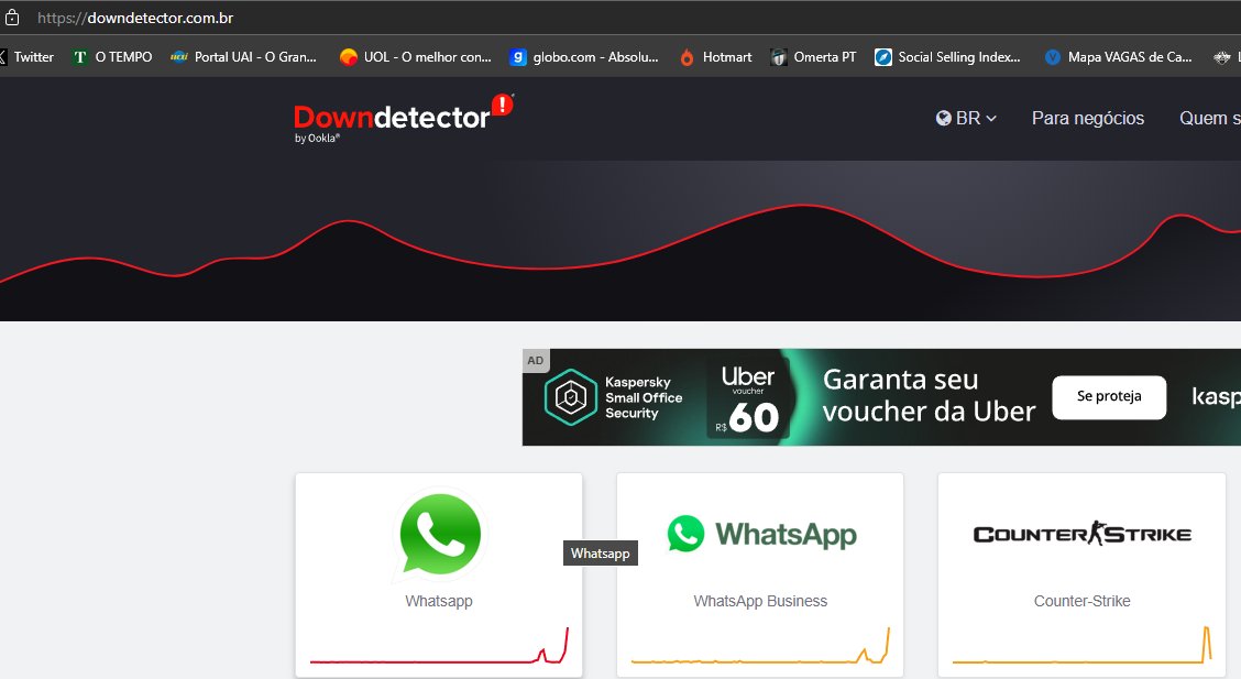 ELJusticeiro's tweet photo. Guerra mundial ? whatsapp down https://t.co/bqektiK6tu