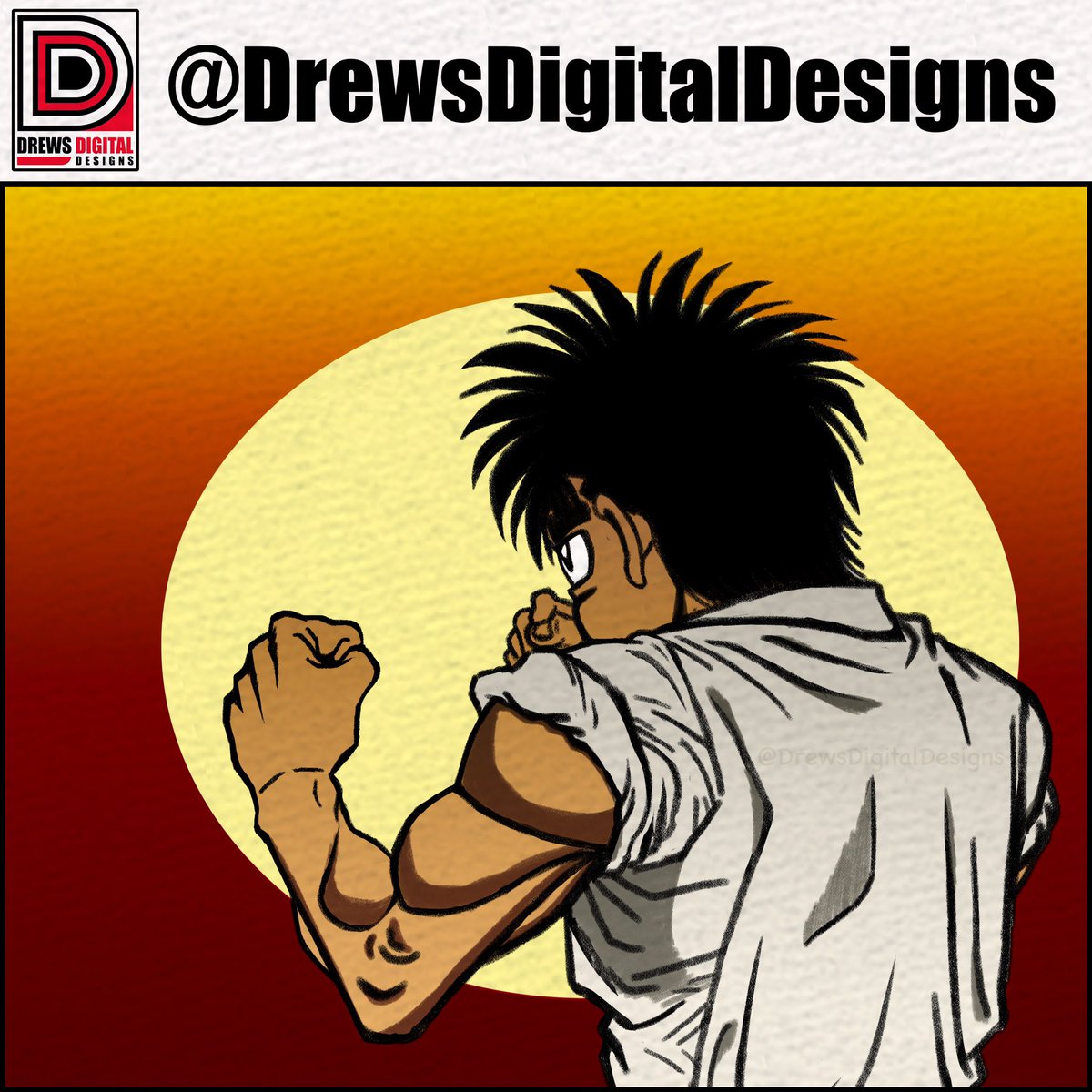 DrewsDigitalD's tweet photo. “I can fight at any time.
I’m ready to go.
At any time…”
#ippomakunouchi from #hajimenoippo aka #victoriousboxers
#boxing #boxer #fisticuffs #ippo
#fighter #anime #comic #manga #mangaart #Artwork #digitalart #drewsdigitaldesigns #drawing #graphicdesign @drewsdigitaldesigns https://t.co/nli4ayVT7A