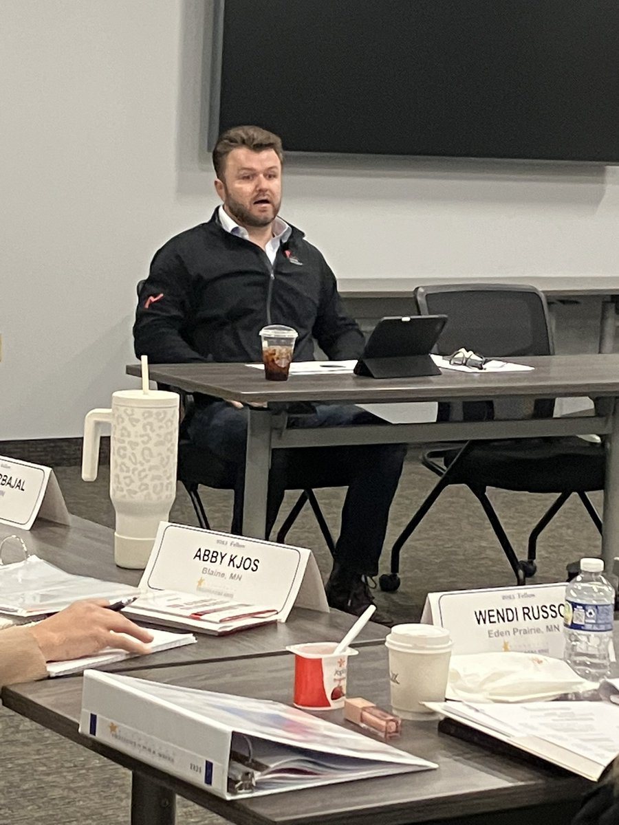 MNExcellence's tweet photo. Excited to kick off today’s class w/ guest speaker @gavinhanson talking about Minnesota’s State Budget situation… how we got here in past couple years, current debate at Capitol, and future impacts for taxpayers, employers and workforce, MN economy and more. Thank you Gavin! https://t.co/oXZIDn8Esq