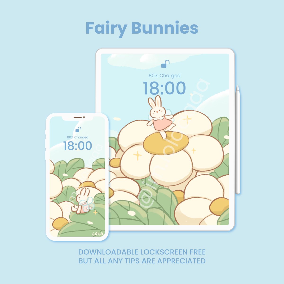 imlolaaaaa's tweet photo. 『  Giveaway Wallpaper 』

♡ pls retweet before using ♡ 
♡ personal use only! Do not edit, sell, or re-upload ♡
 
Fairy Bunnies 🧚‍♀️ 🐰🐰🐰✨
🔗https://t.co/aWFNiHeLYo

—
#แจกwallpaper #giveaway #แจกวอลเปเปอร์ #imlolaaaaa https://t.co/6rzdc78zif