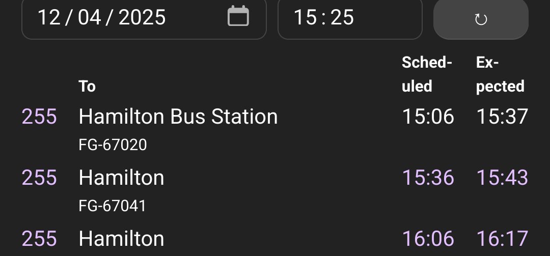 Fr3w's tweet photo. So that's the bus fair been bumped up,and it's the same horrific service from First Bus. Bus was due at 6 mins past 3,but is now due at nearly 20 to 4.  It's a good job I'm not trying to get to work....oh wait...that's exactly what I'm trying to do. https://t.co/FIXYtgmXJr