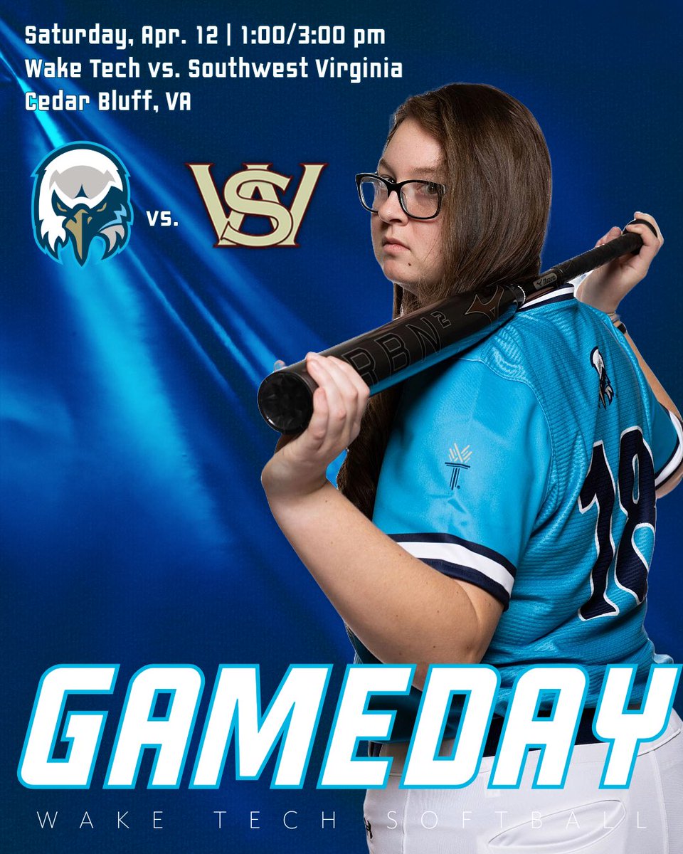 🥎 GAMEDAY
🆚 Southwest Virginia
🕐 1:00/3:00 pm
📍 Cedar Bluff, VA
