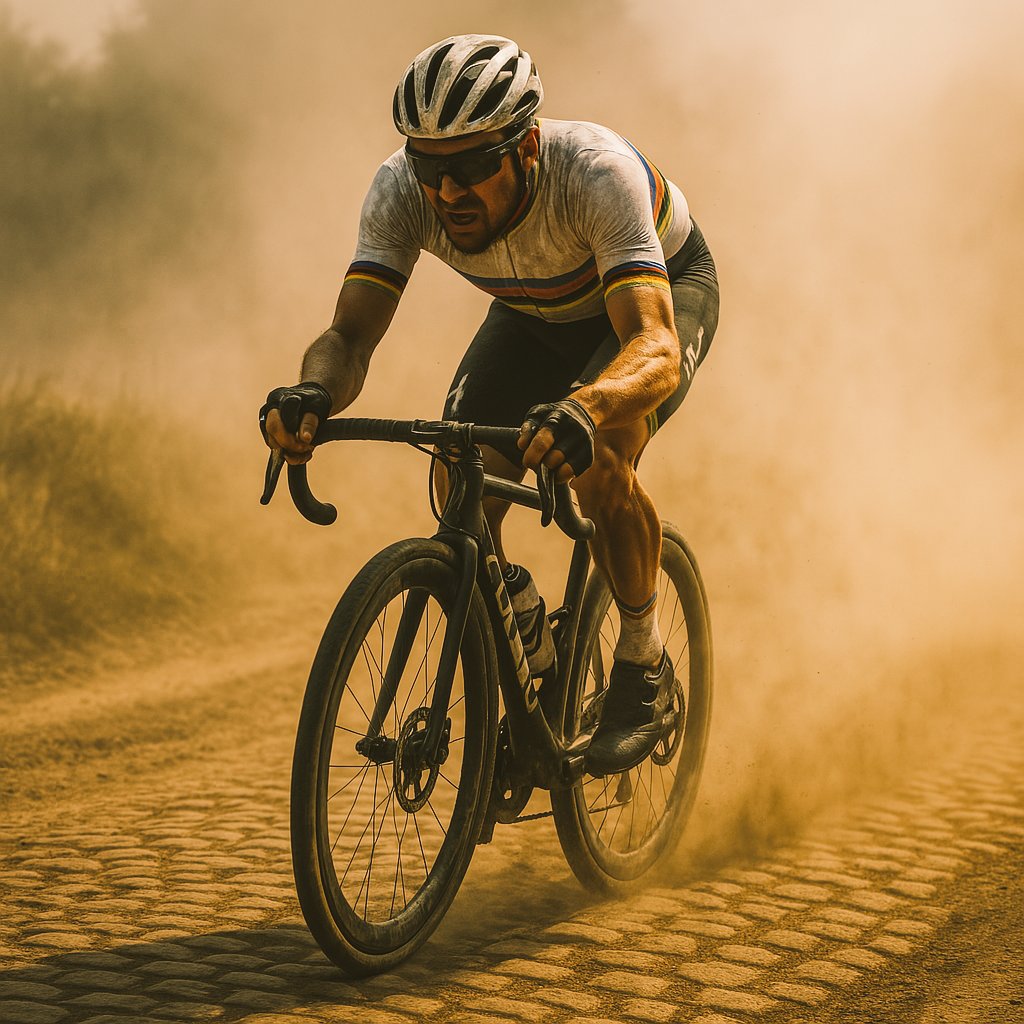 andermatt4's tweet photo. Oh yes – Paris–Roubaix, die Königin der Klassiker! Pflaster, Staub, Drama – einfach legendär. Morgen wird’s wieder brutal und episch. https://t.co/Imrrj6lJKF