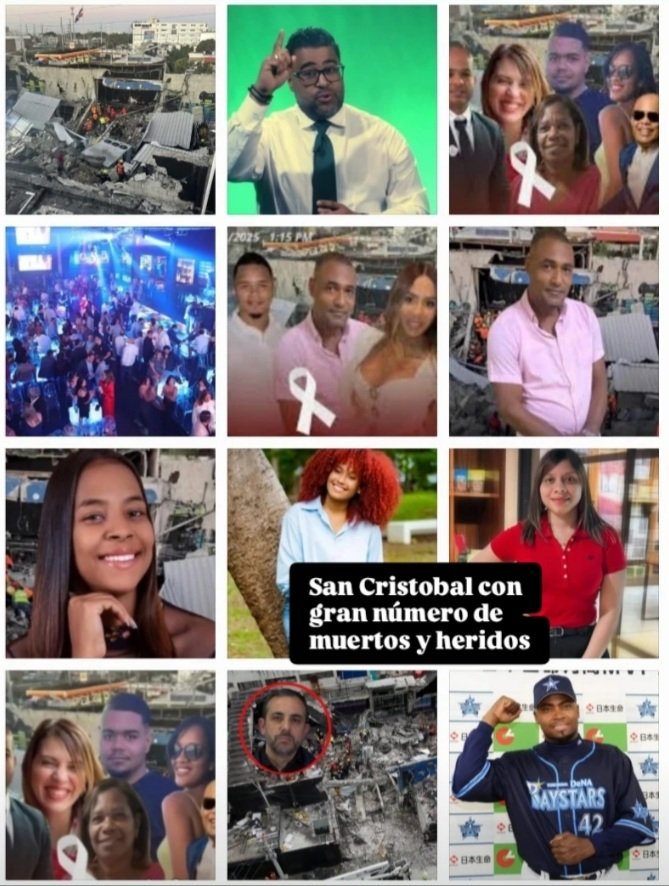 faraujo01's tweet image. San Cristobal y Santo Domingo aportan mayor cantidad de víctimas en la #TragediaJetSet, que en general dejó un saldo de 225 muertos, 189 rescatados y un país de #LutoNacional 
#AntonioEspaillat 
#EduardoEstrella 
#QEPD #venezolanos