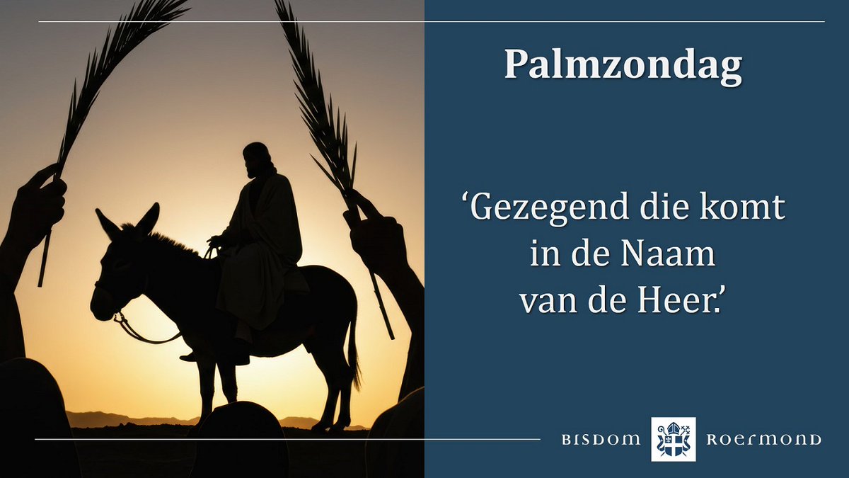 Wij hoeven onze mantels niet op de weg voor Jezus uit te spreiden, zoals destijds gebeurde. Maar wij mogen wel ons hart openen om zijn Woord te ontvangen. De palmtak die wij vandaag krijgen is geen trofee, maar een teken dat wij ons openstellen voor Hem. bisdom-roermond.nl/5e-40dagentijd…