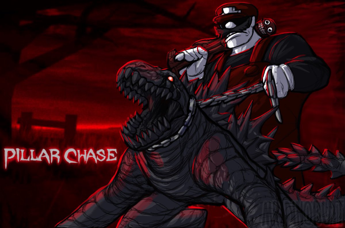 mr_dinobutt's tweet photo. That Franklin and Chop GTA 5 loading screen but it’s #PillarChase (feat. MX, Niloticus, and Vita Carnis Mimic)

#Roblox #PillarChase2 https://t.co/FnmVGAlUAm